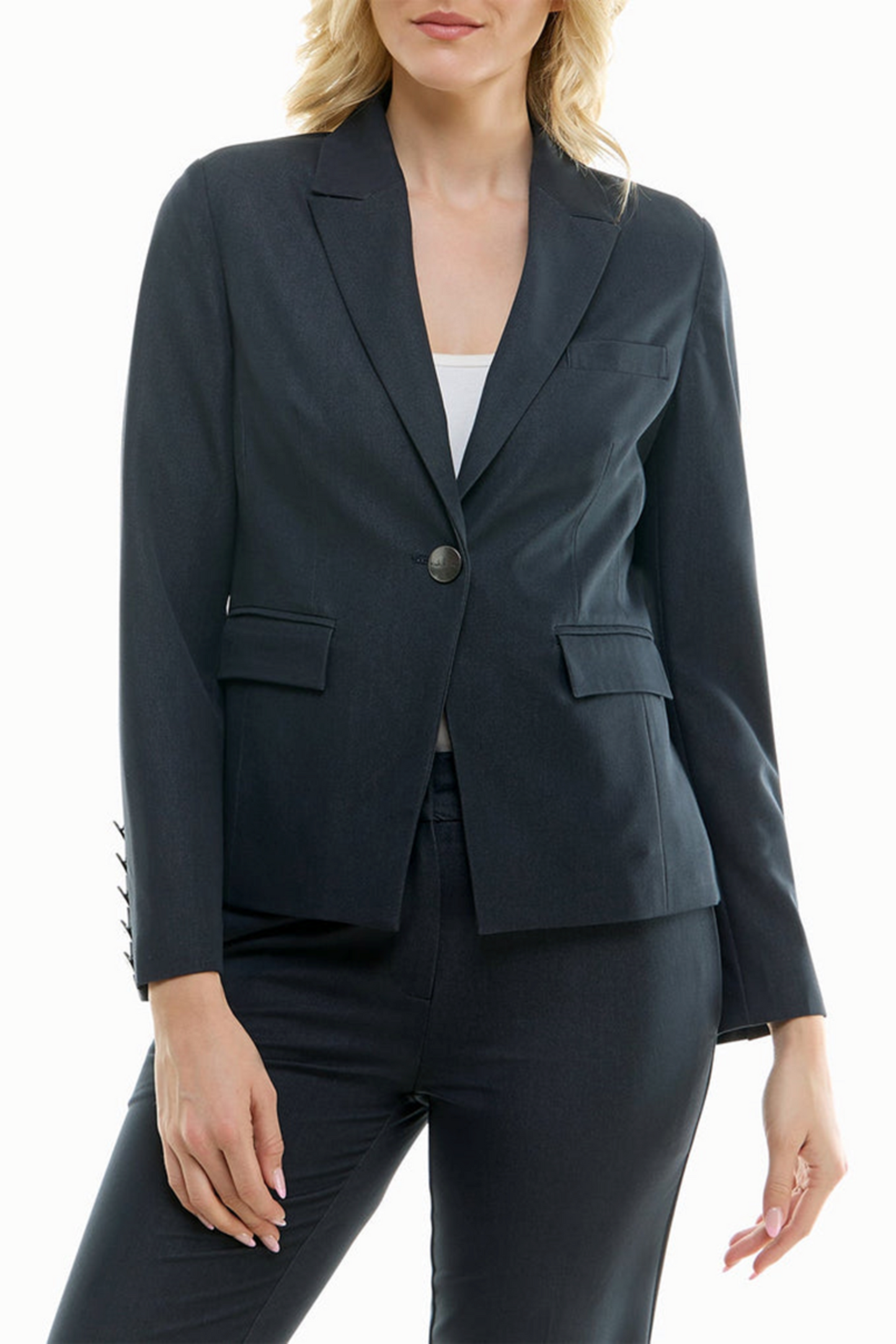 Nicole Miller One-Button Blazer Jacket