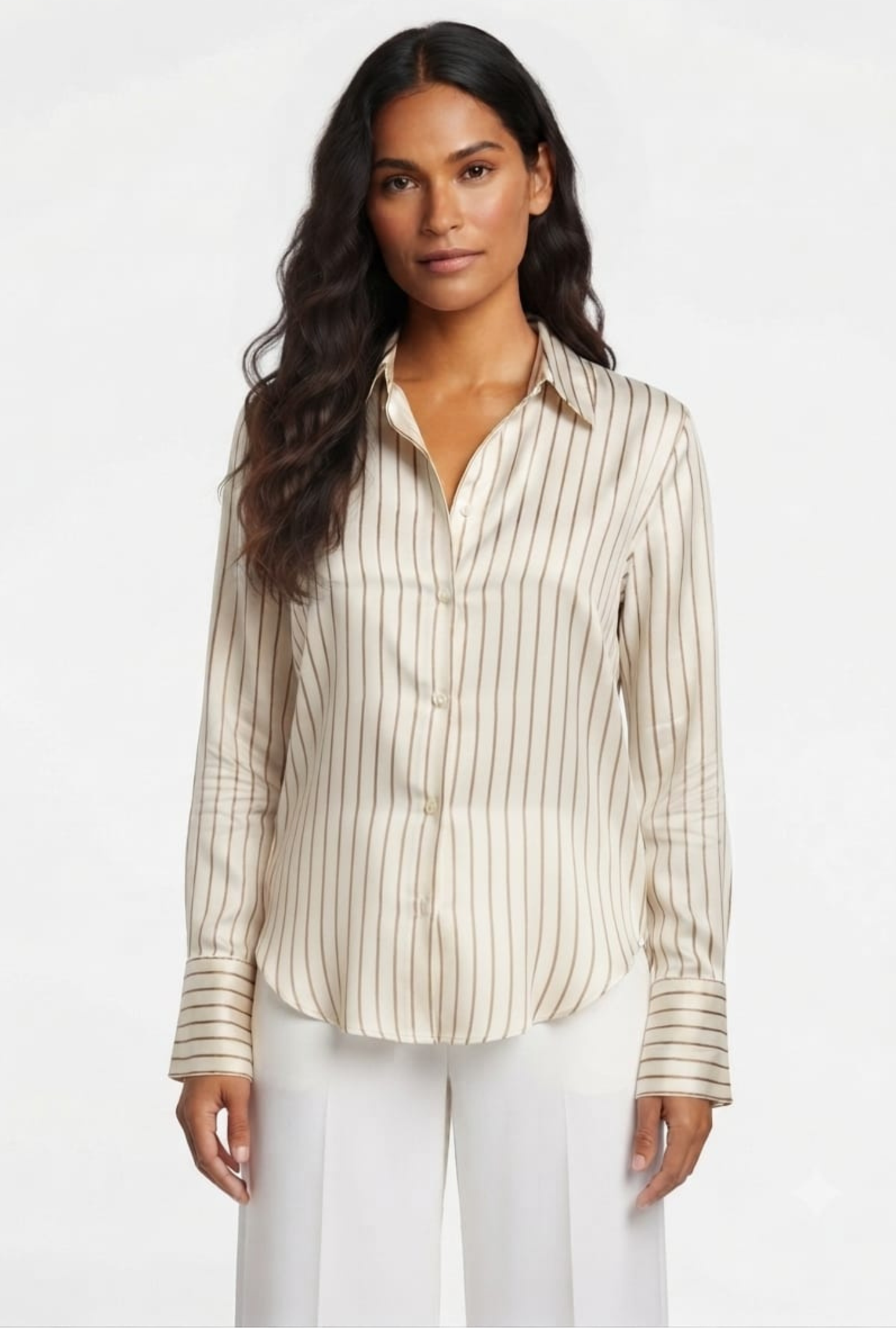 Hester & Orchard Striped Button-Down Shirt