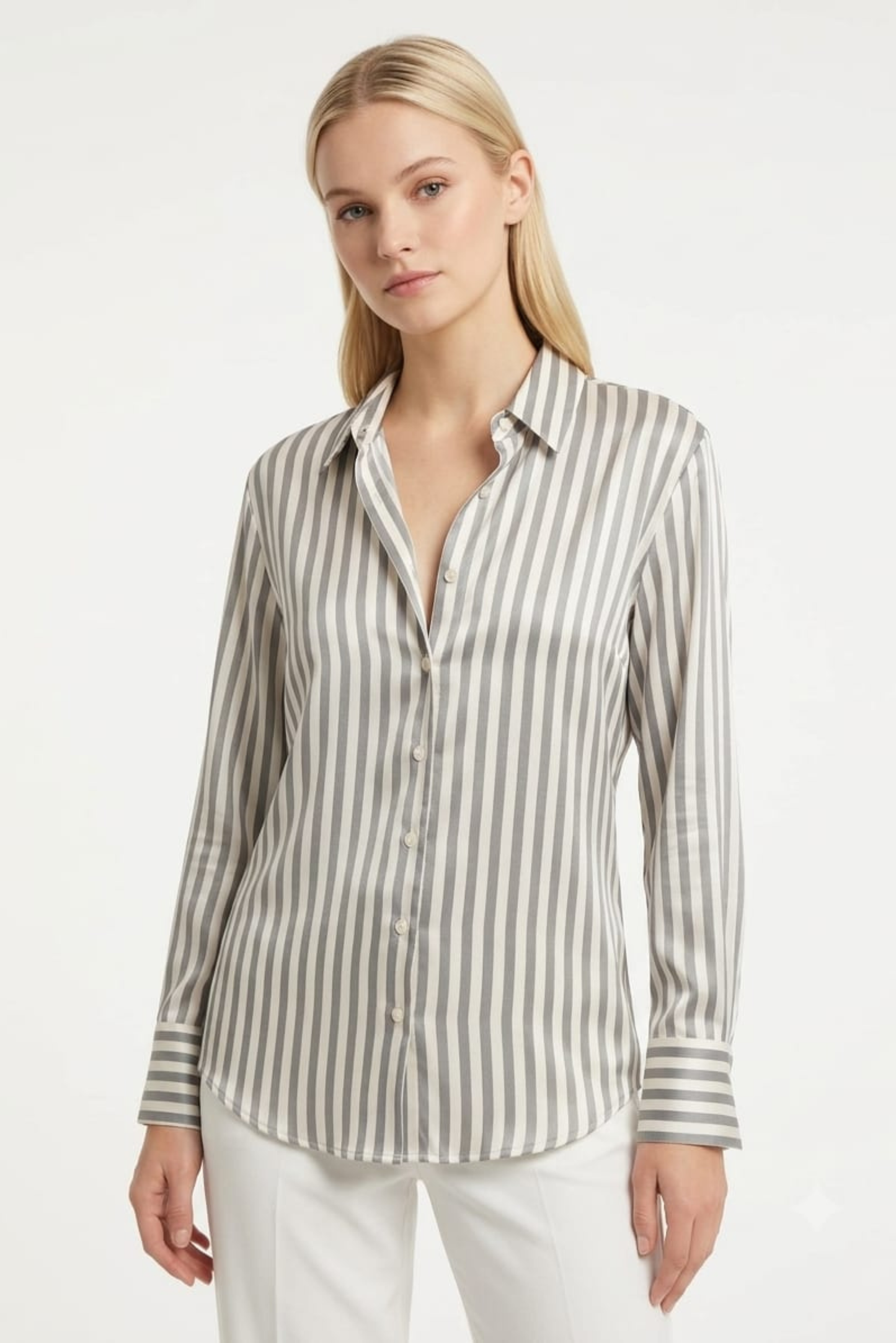 Hester & Orchard Striped Button-Down Shirt