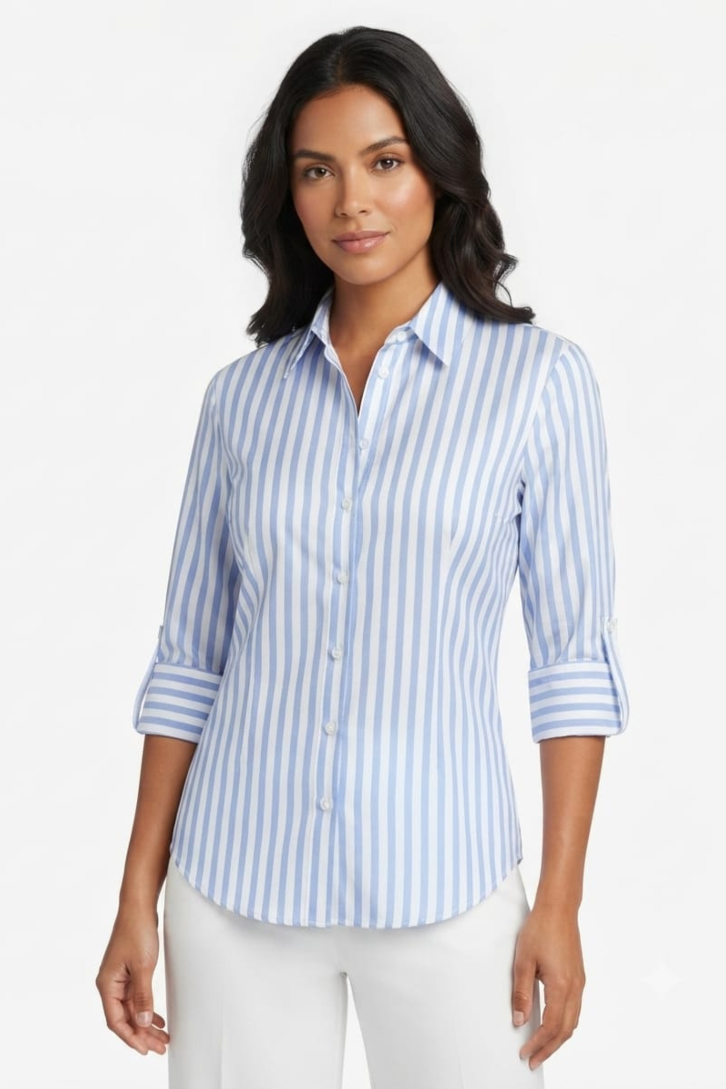 Hester & Orchard Striped Button-Down Shirt