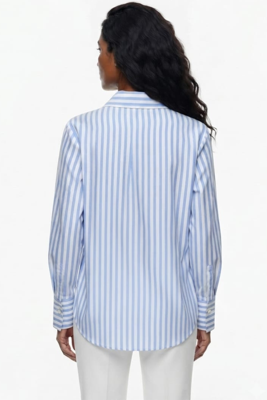 Hester & Orchard Striped Button-Down Shirt