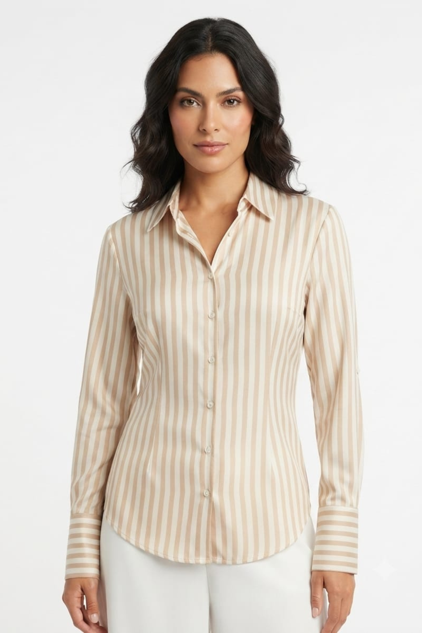 Hester & Orchard Striped Button-Down Shirt