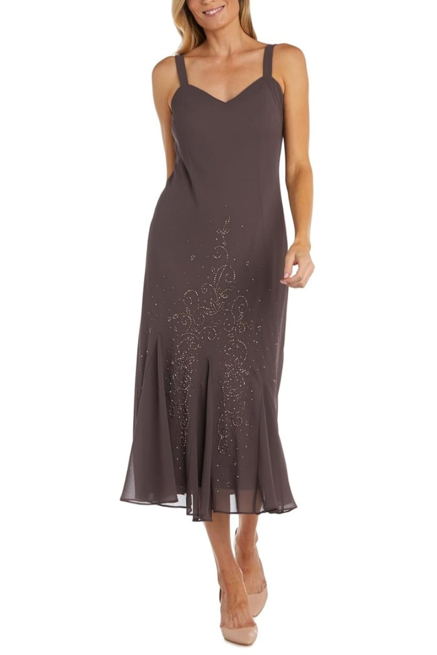 RM Richards Beaded Mermaid 2-Piece Jacket Dress