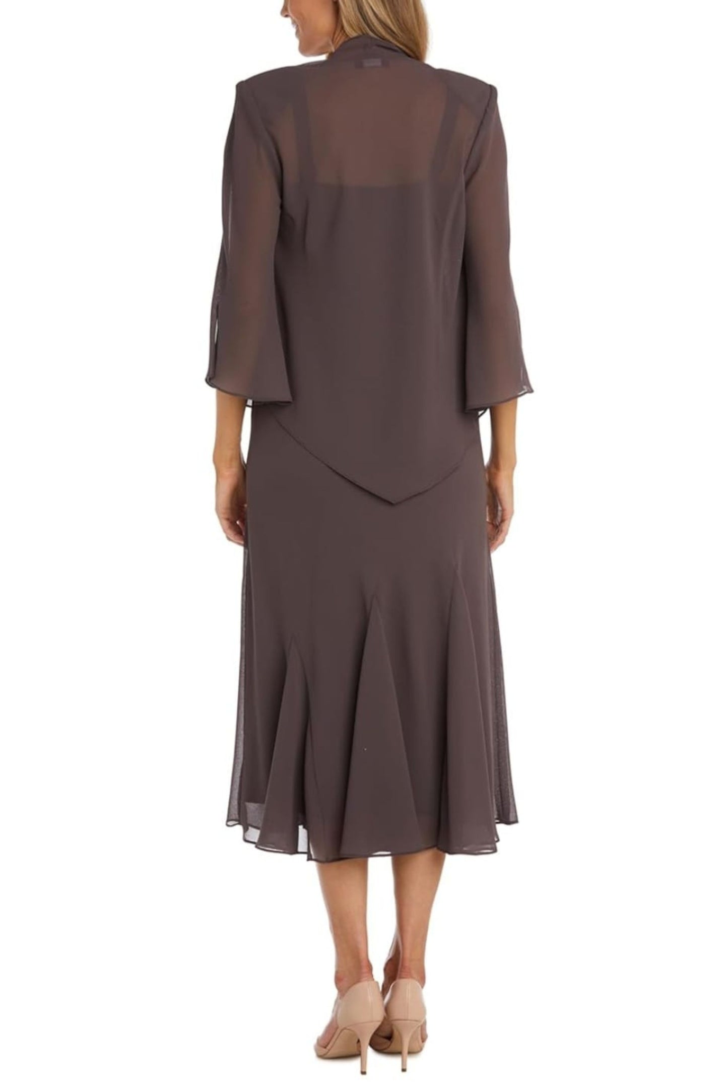 RM Richards Beaded Mermaid 2-Piece Jacket Dress