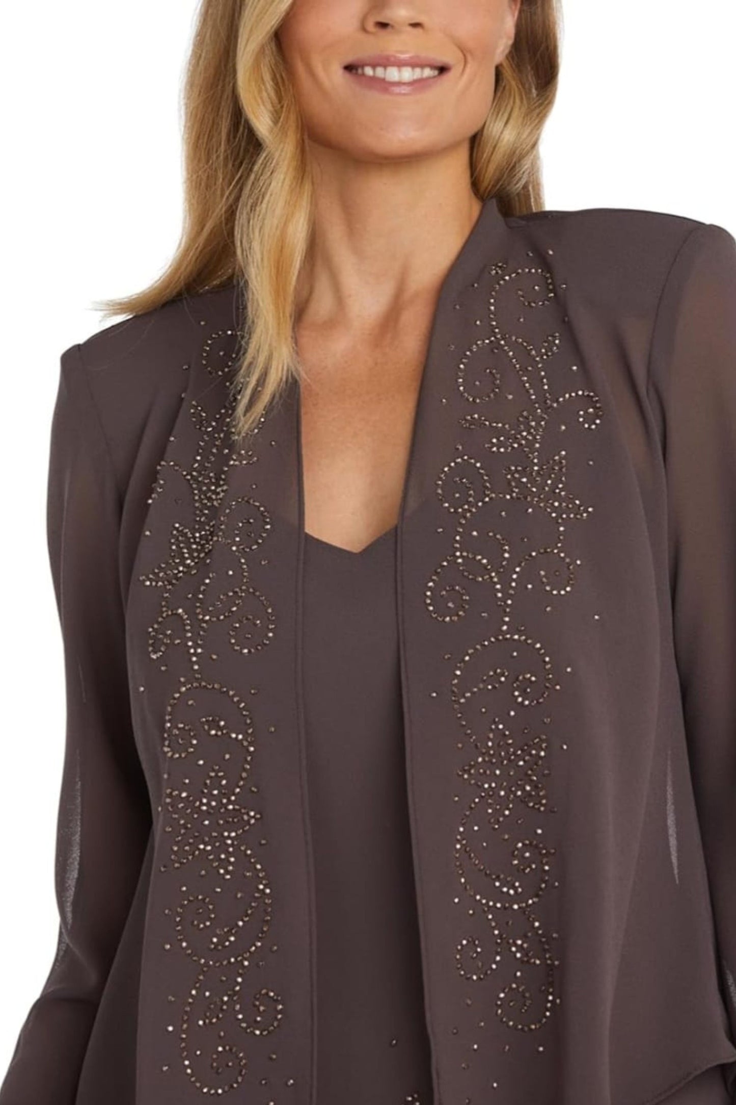RM Richards Beaded Mermaid 2-Piece Jacket Dress