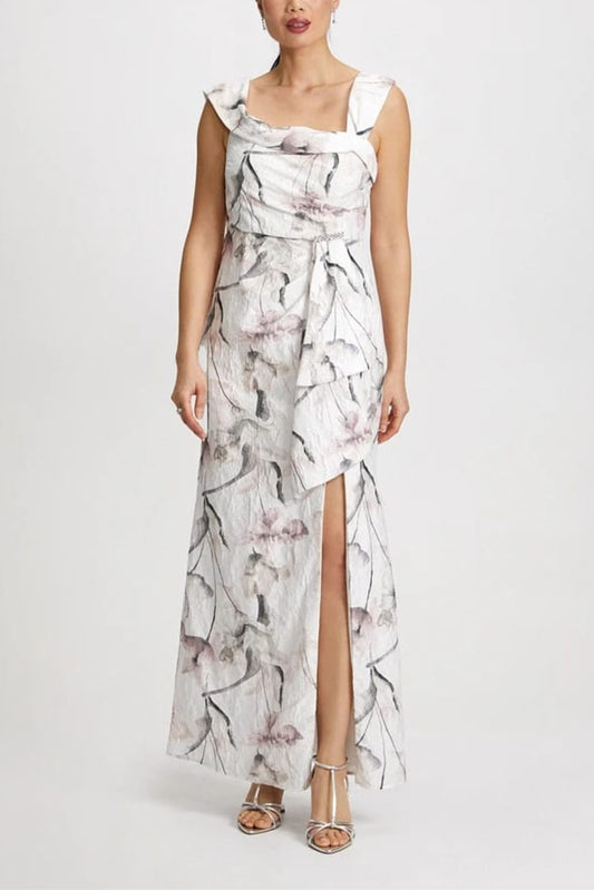 RM Richards Jacquard Floral Mother of the Bride Dress