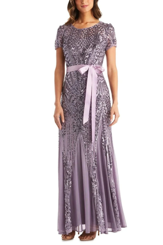 RM Richards Sequin Mermaid Long Evening Dress