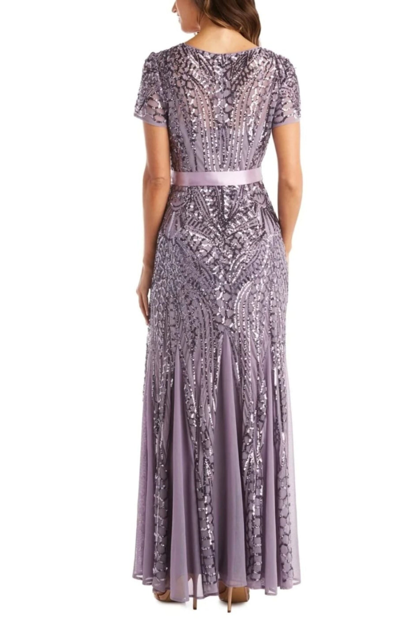 RM Richards Sequin Mermaid Long Evening Dress