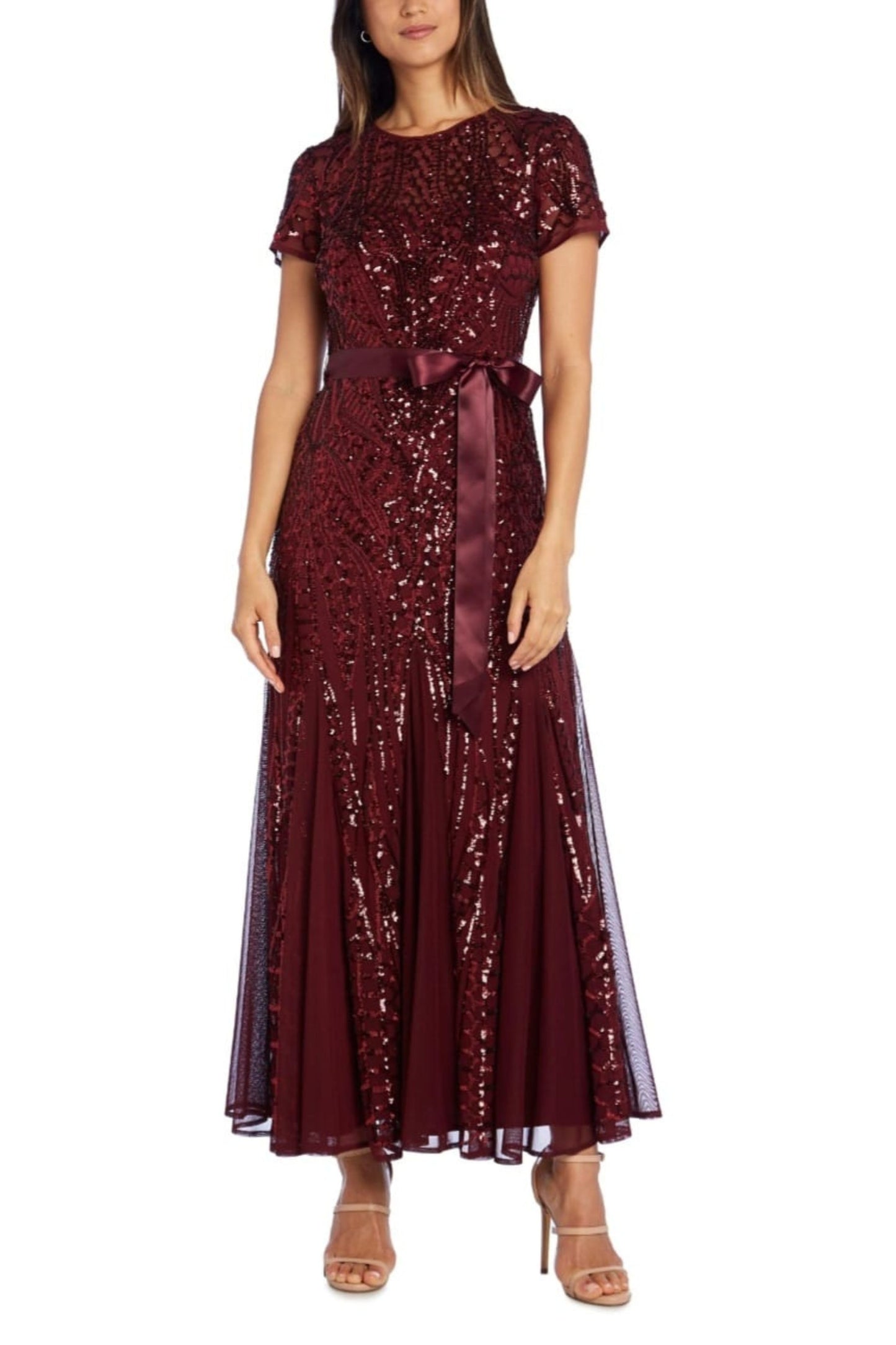 RM Richards Sequin Mermaid Long Evening Dress