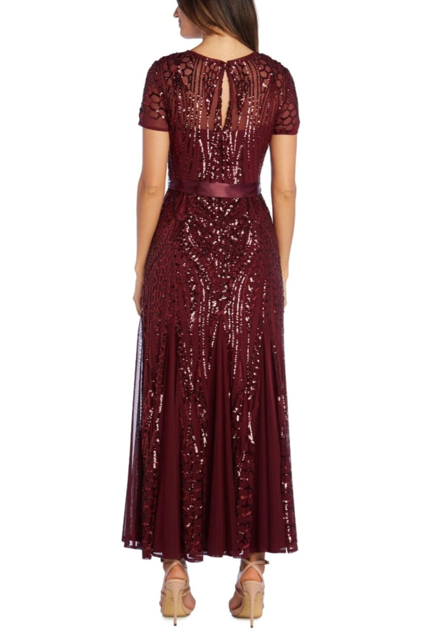RM Richards Sequin Mermaid Long Evening Dress