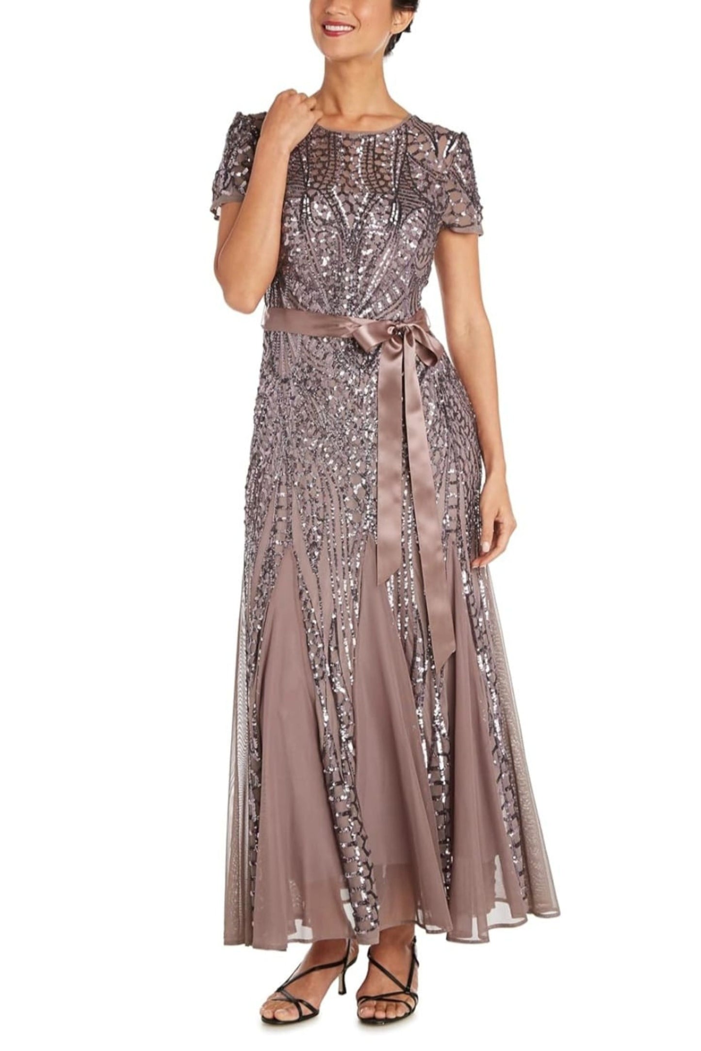 RM Richards Sequin Mermaid Long Evening Dress