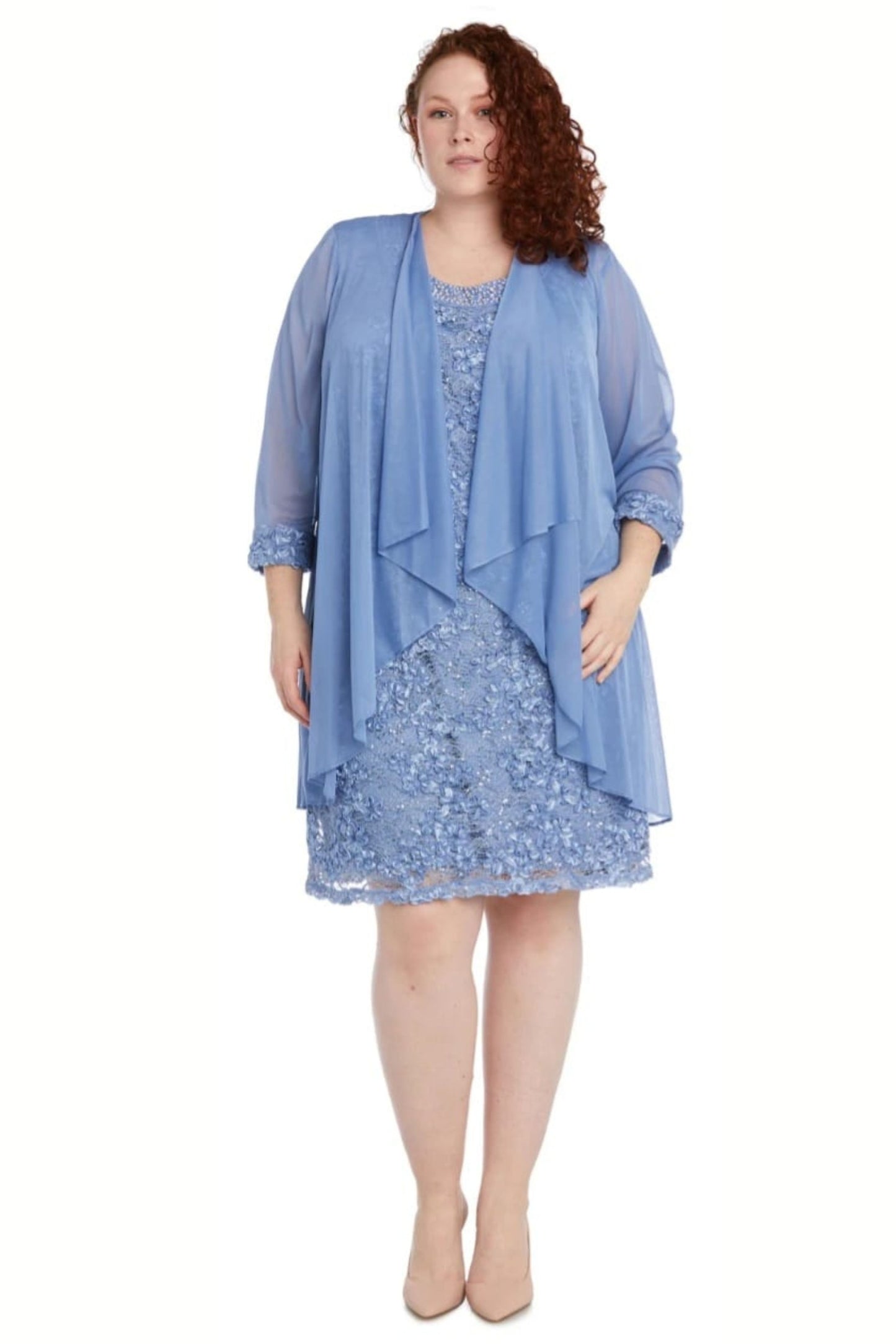 RM Richards 3/4 Sleeve 2-Pc Evening Jacket Dress