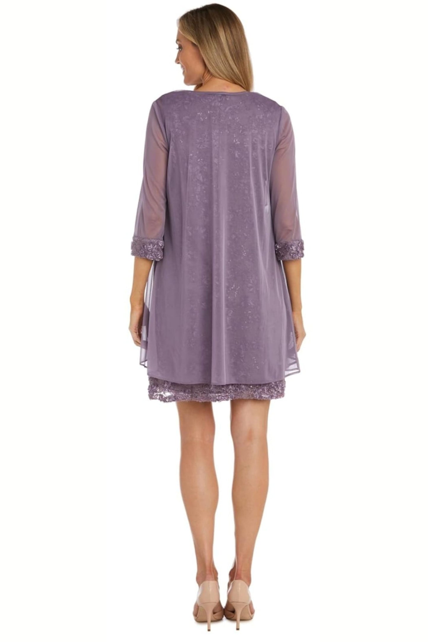 RM Richards 3/4 Sleeve 2-Pc Evening Jacket Dress