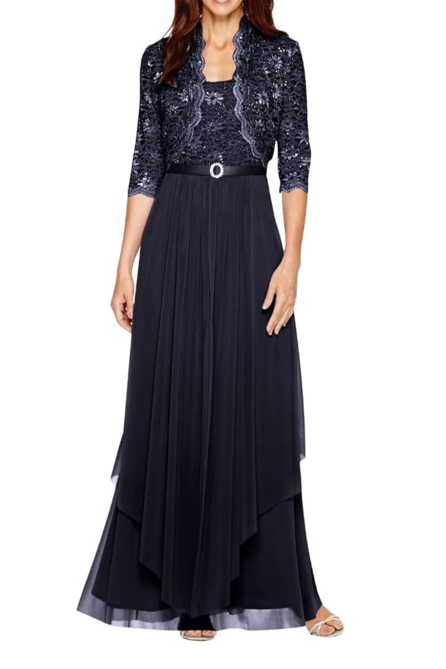 RM Richards Mother of the Bride Long Formal Dress