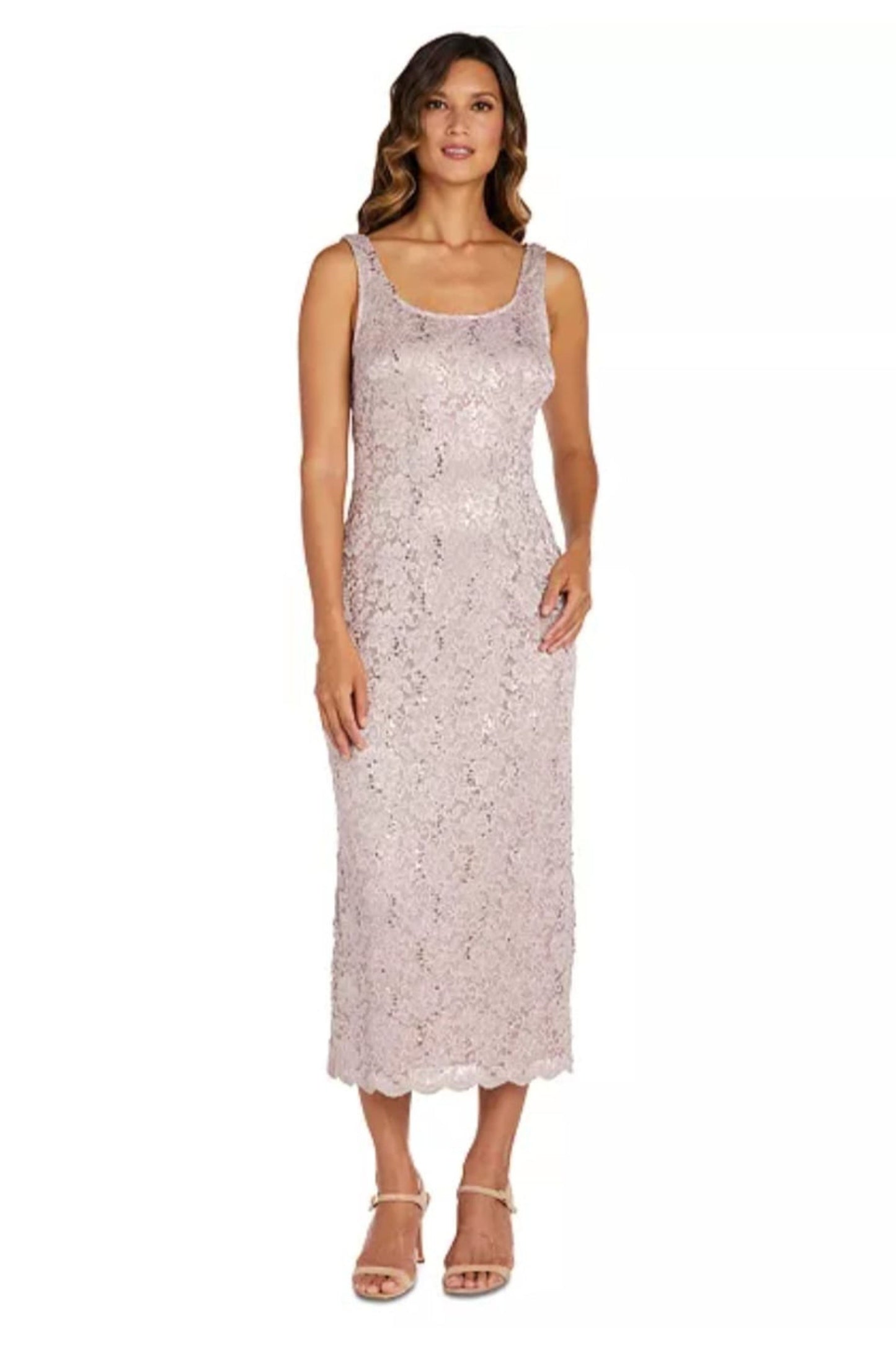 RM Richards Sequin Lace Two-Piece Jacket Dress