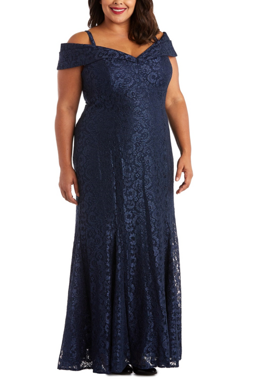 RM Richards Off-the-Shoulder Lace Dress PLUS SIZE