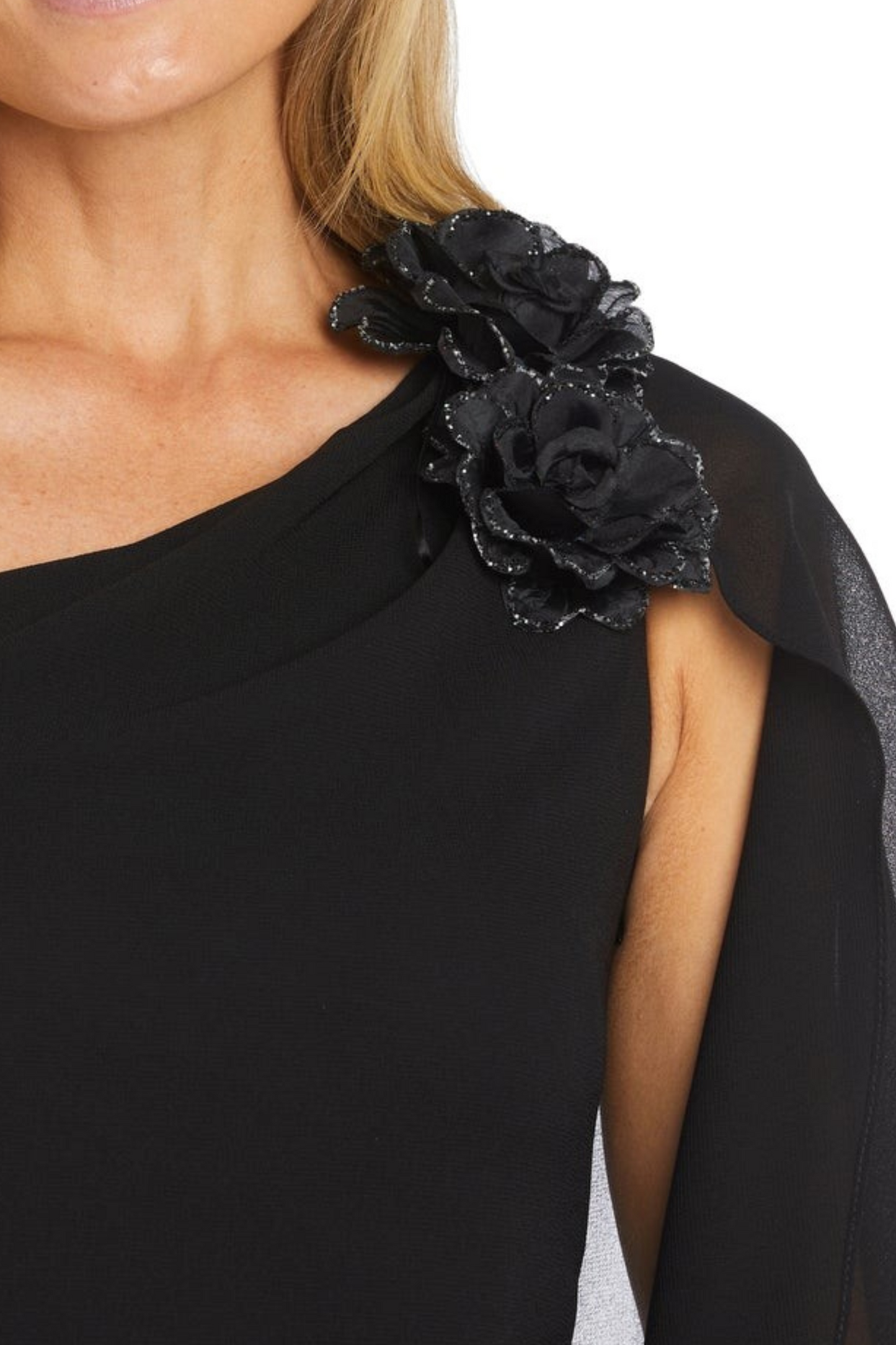 RM Richards One Shoulder Short Evening Dress