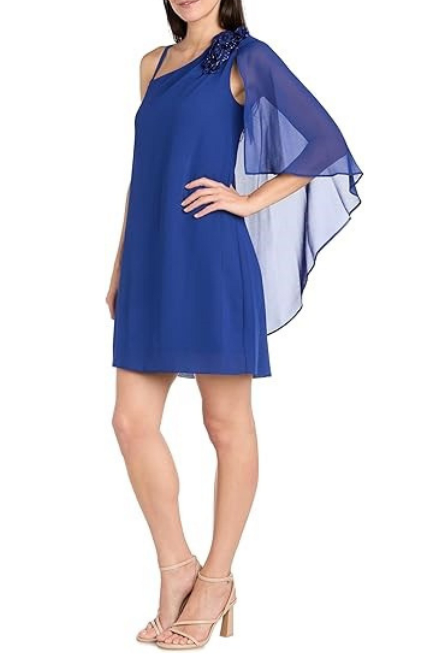 RM Richards One Shoulder Short Evening Dress