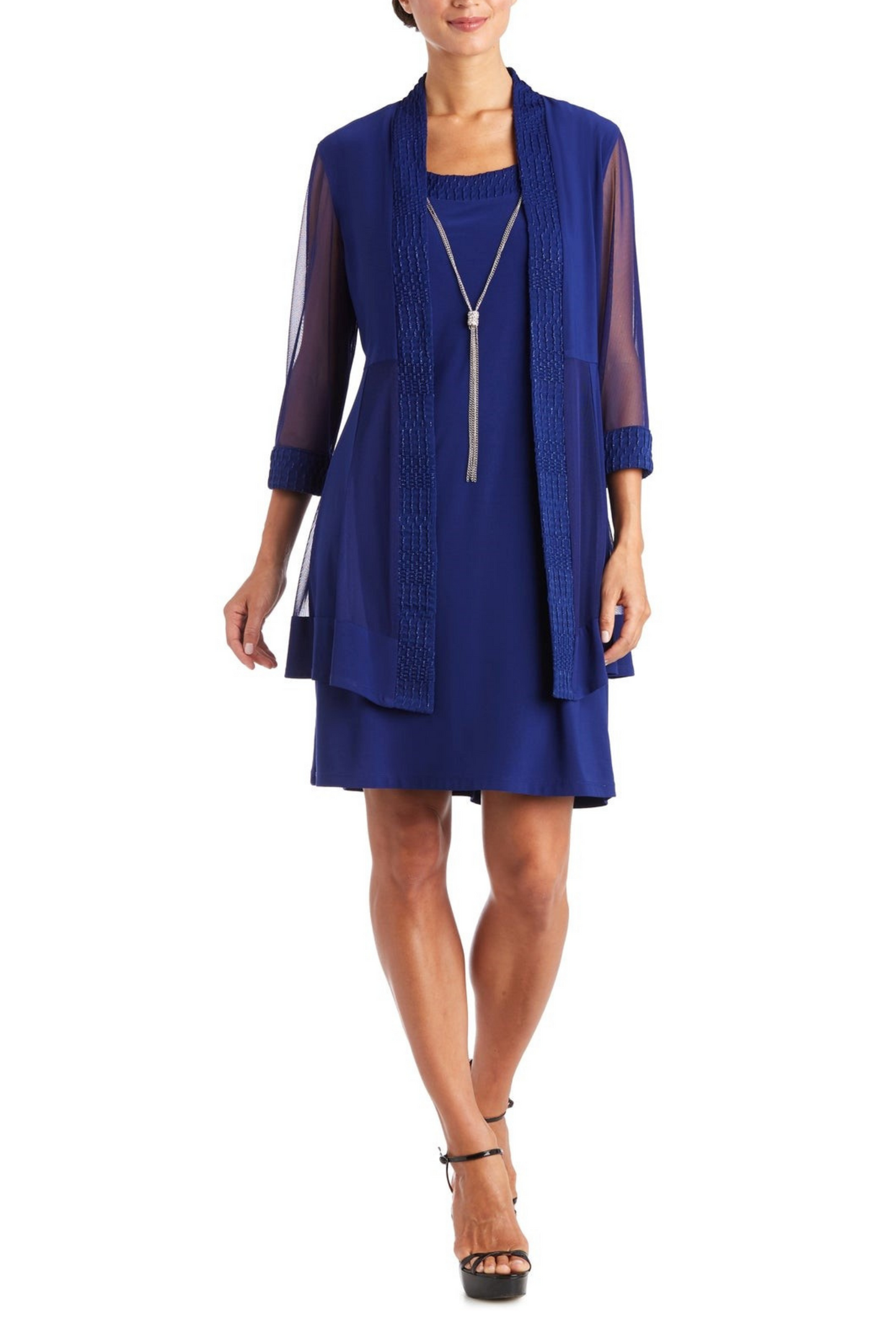 RM Richards 2-Piece Short Evening Jacket Dress