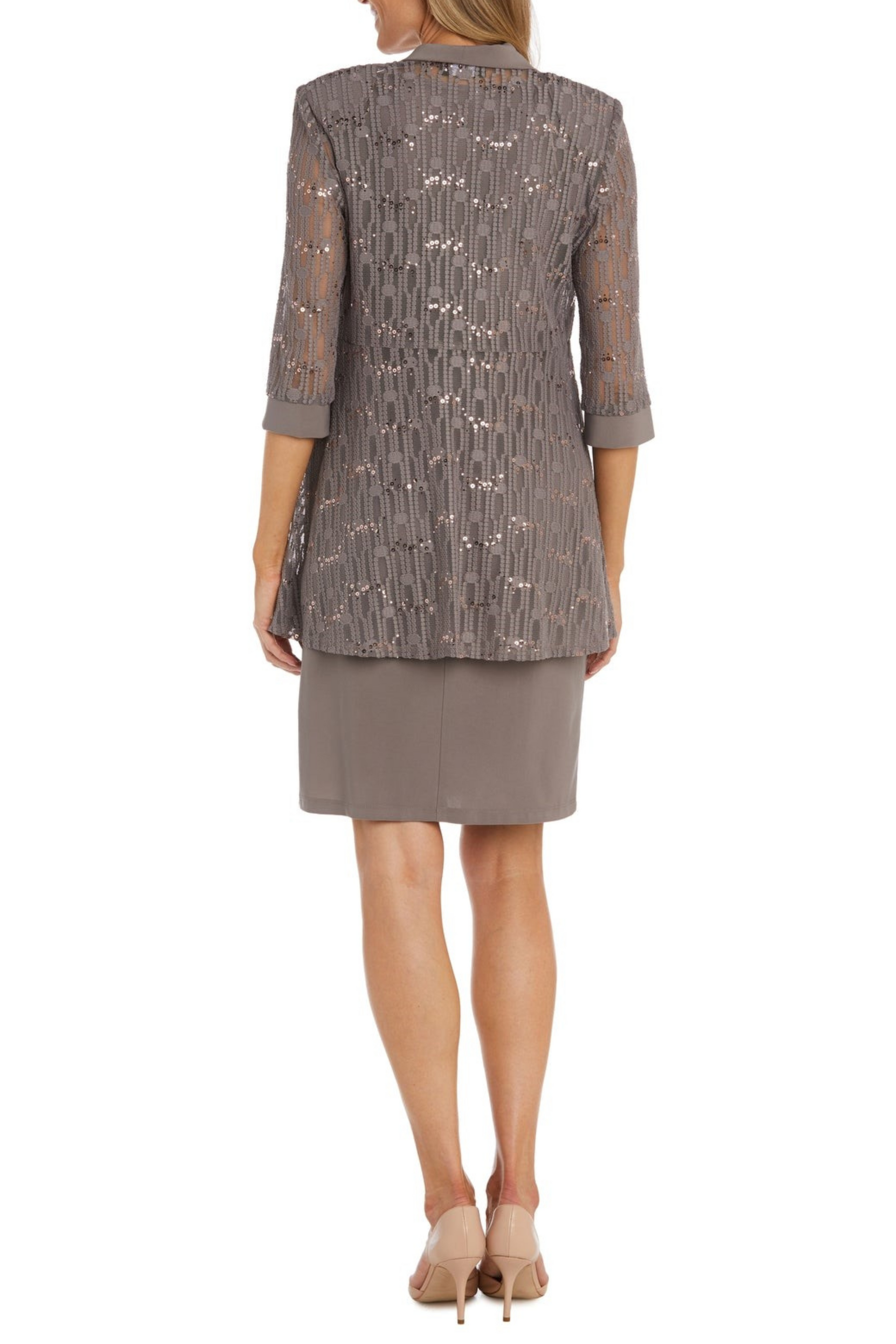 r & m richards lace sequin jacket dress Women's R&M Richards Lace Jacket Dress, Size: 8, Blush