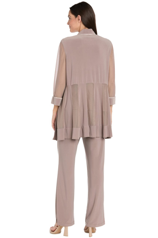 RM Richards Embellished Two-Piece Pants Set