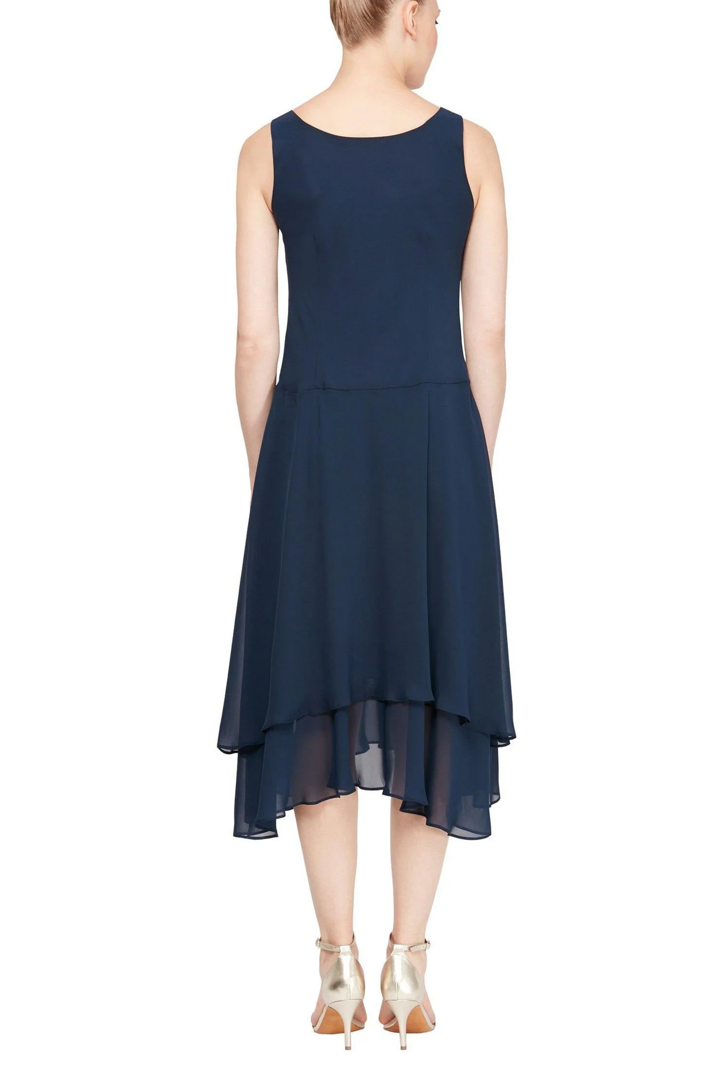 SLNY Embellished 2-Piece Evening Jacket Dress