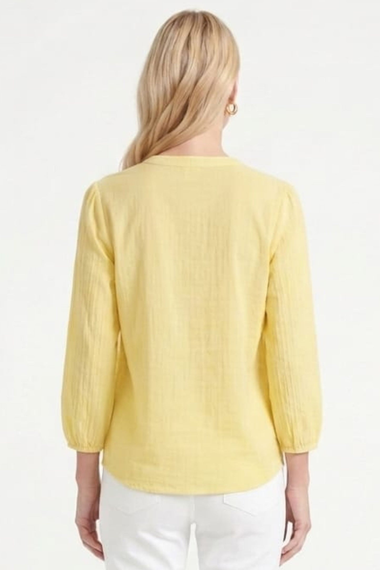 Zac & Rachel Eyelet Embroidered V-Neck Blouse