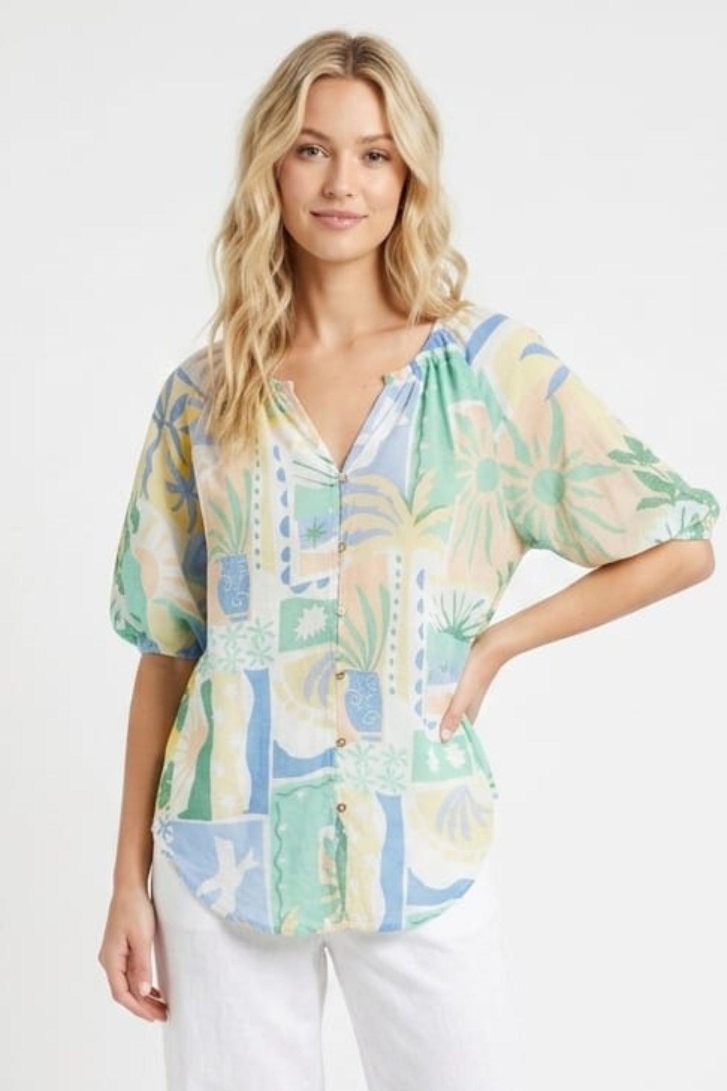 Zac & Rachel Utility Drop-Shoulder Blouse