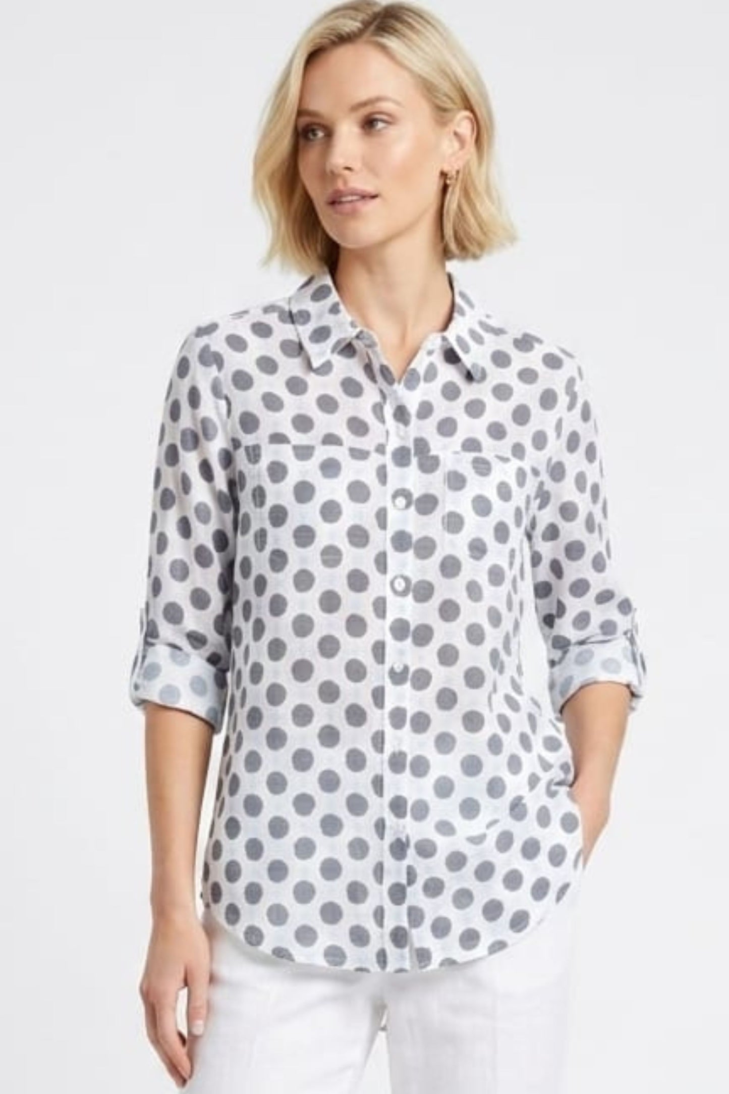Zac & Rachel Bell-Sleeve Blouse