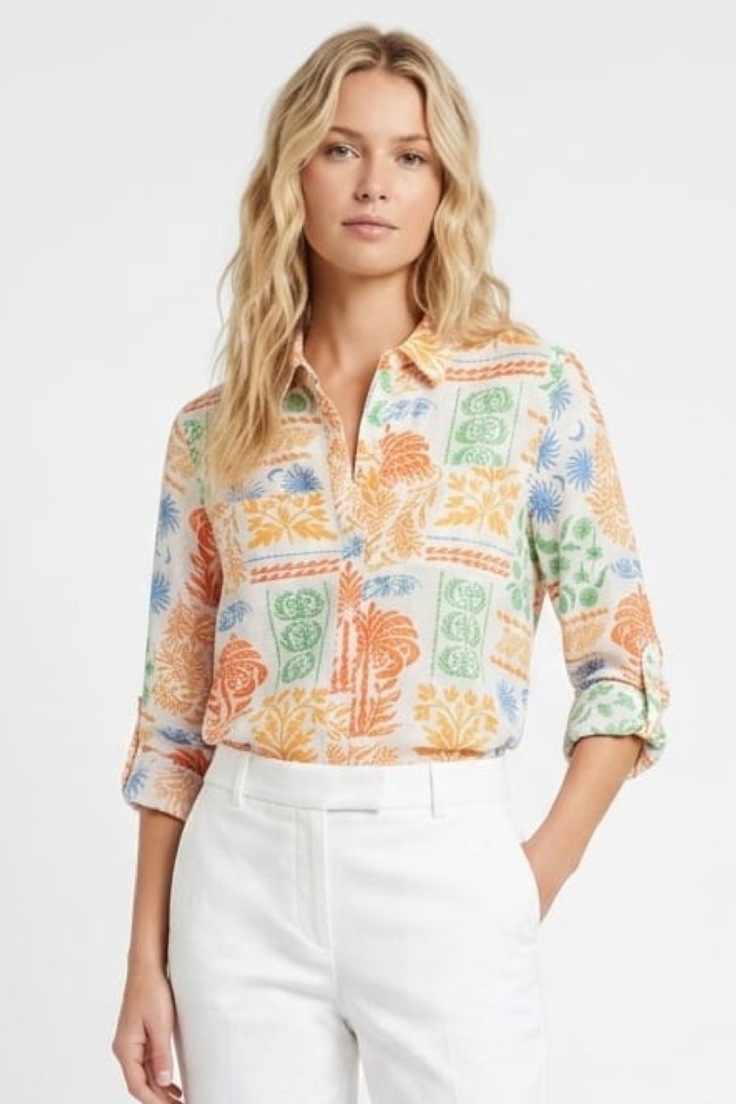 Zac & Rachel Bell-Sleeve Blouse