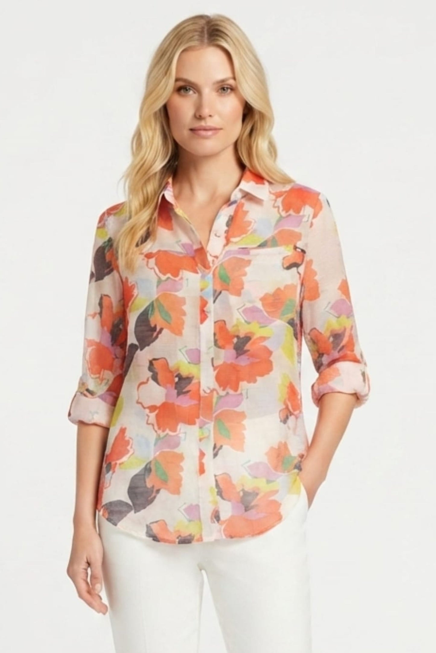 Zac & Rachel Bell-Sleeve Blouse