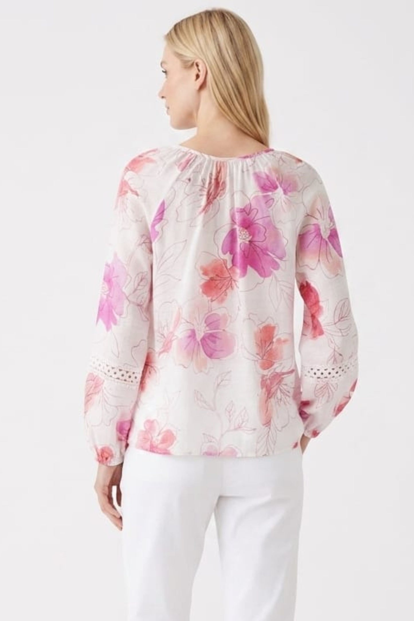 Zac & Rachel Crochet Trim Day Top