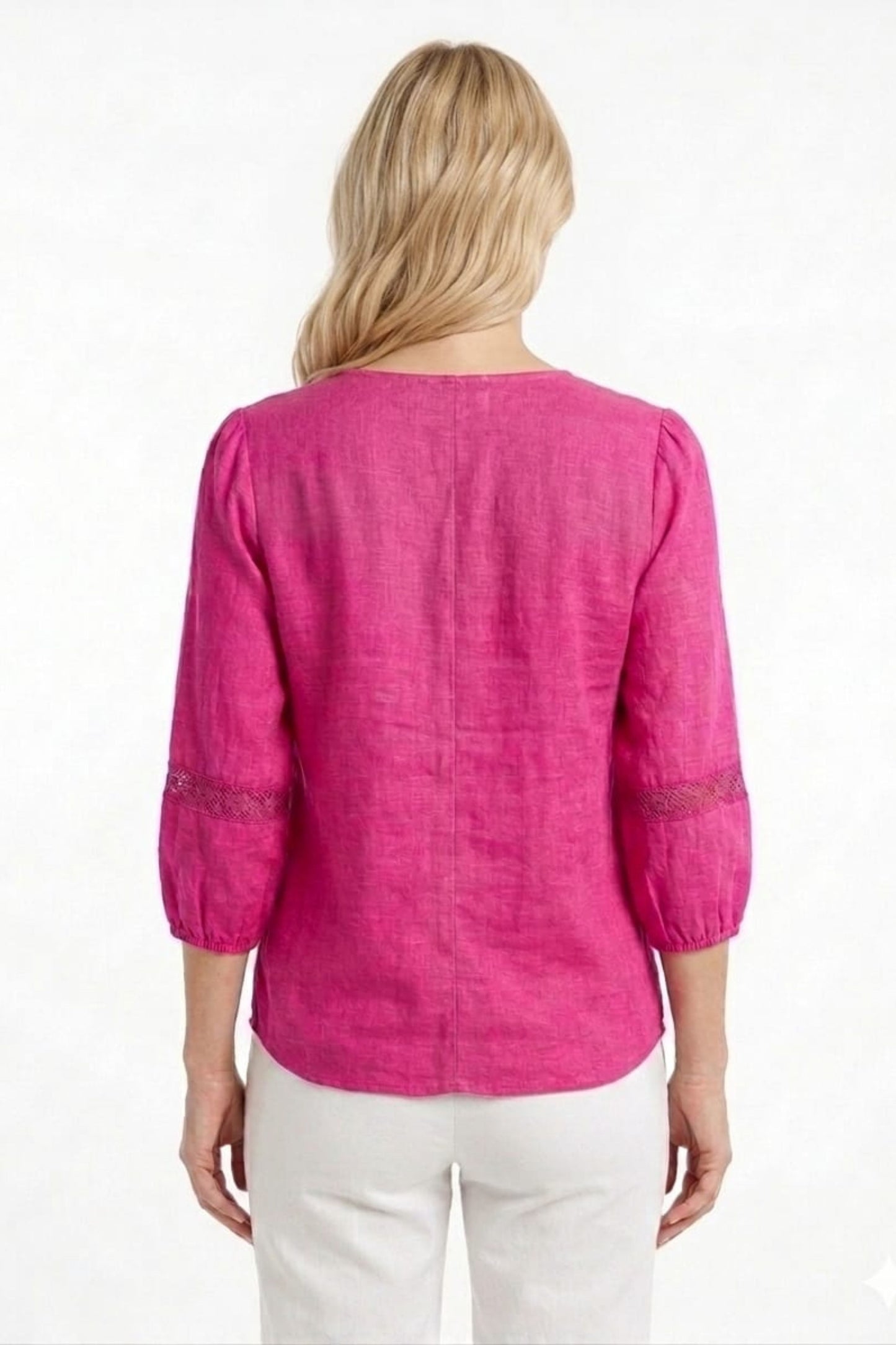 Zac & Rachel Eyelet Embroidered Pintuck Blouse