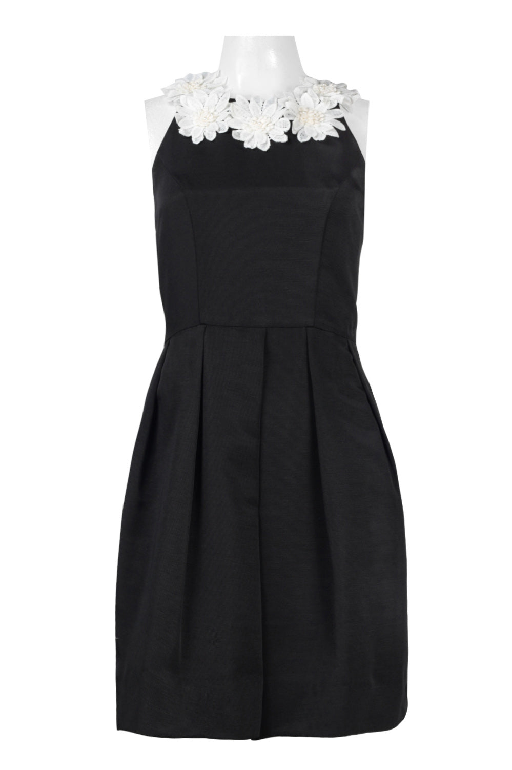 Taylor Sleeveless Flower Applique Ottoman Dress