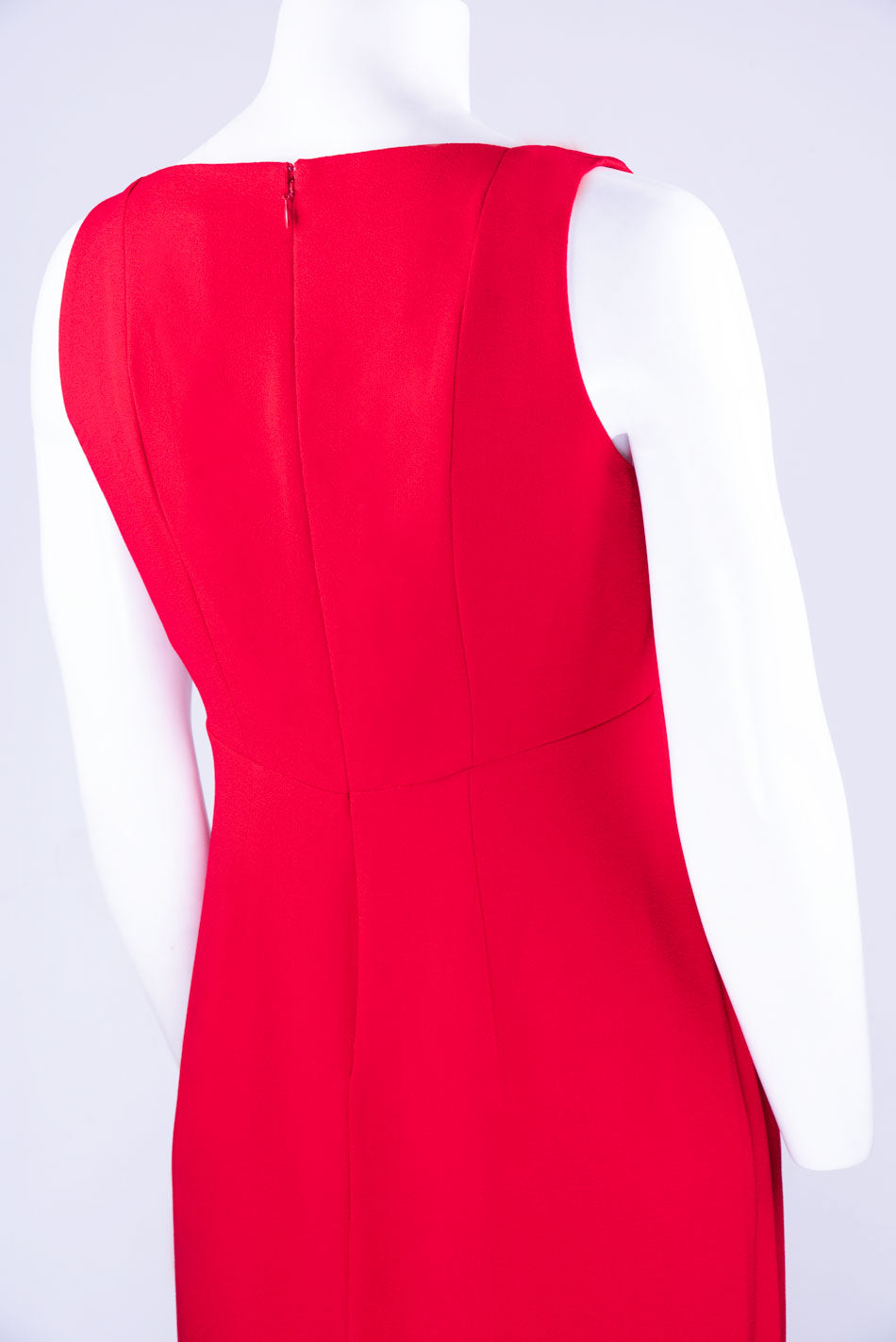 Taylor Crimson Flare Bottom Sheath Crepe Dress – New Yorker's Apparel