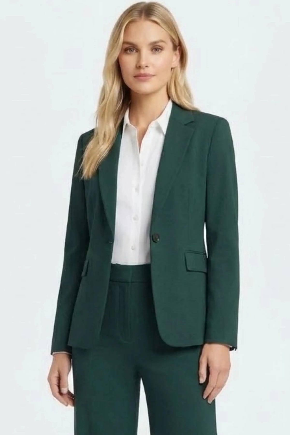 Zac & Rachel Notched Lapel Single Button Blazer