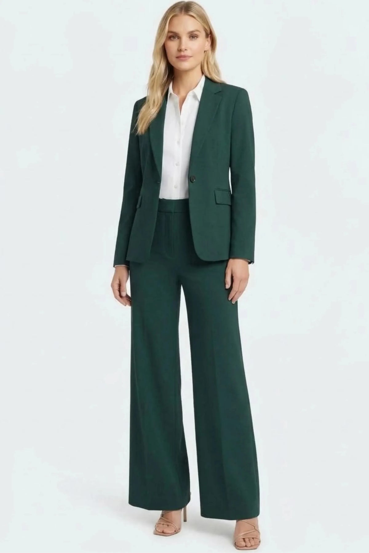 Zac & Rachel Notched Lapel Single Button Blazer