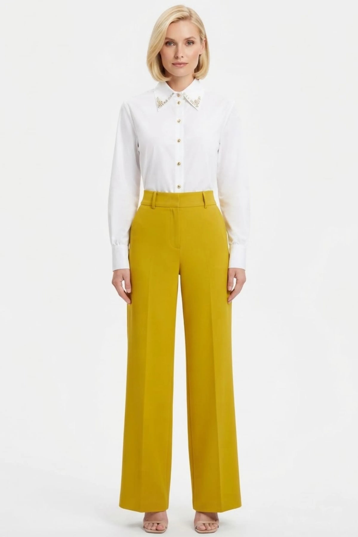 Zac & Rachel Wide Leg Belted Pants