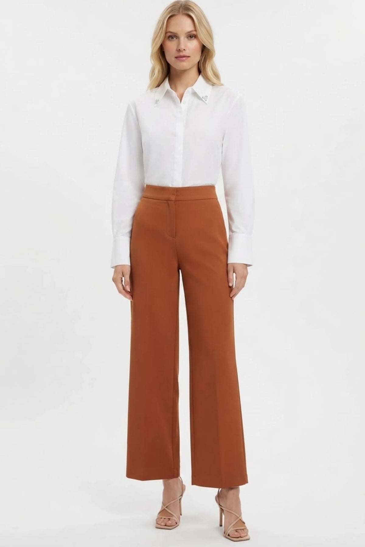 Zac & Rachel Wide Leg Belted Pants