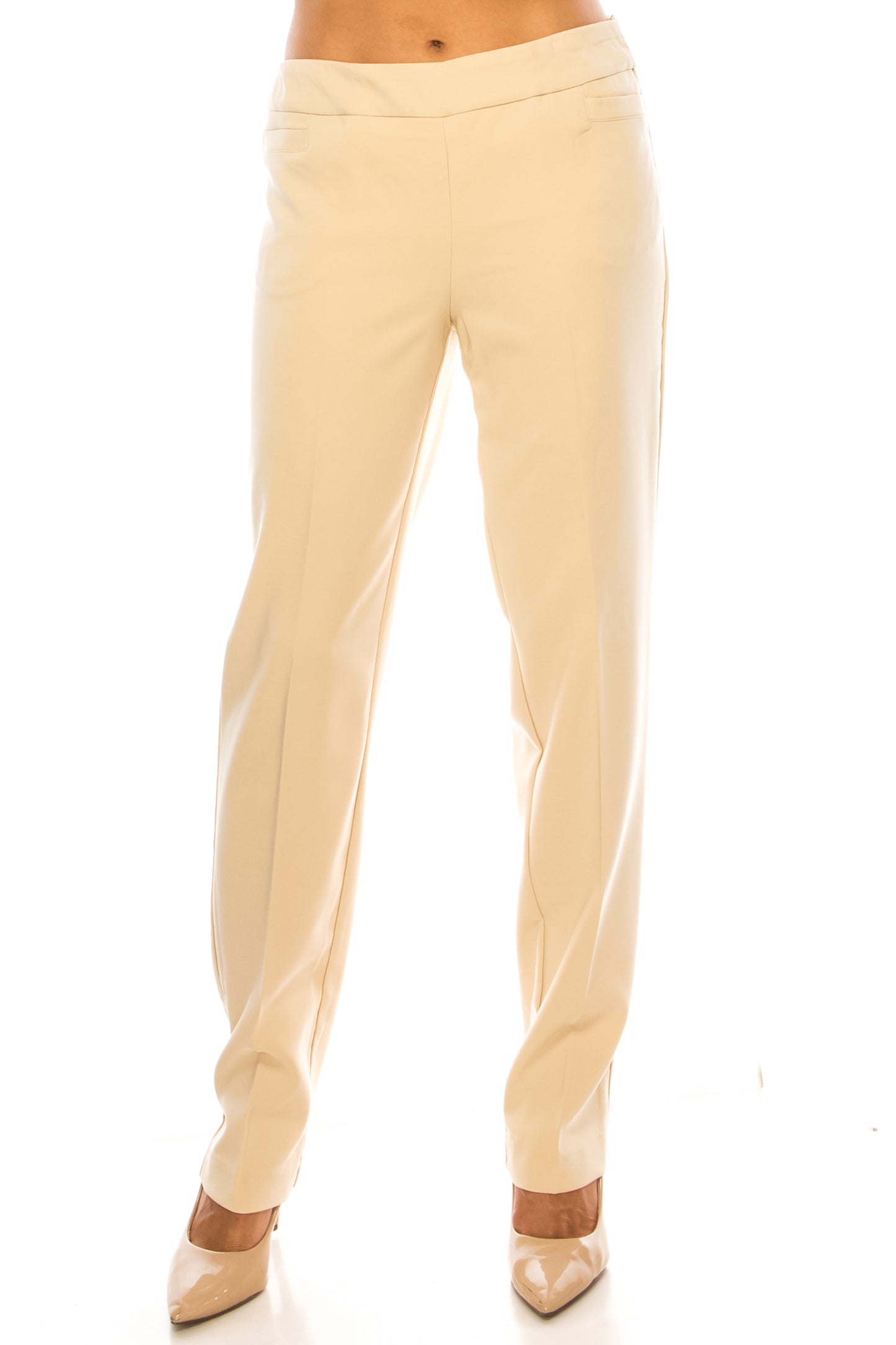 Zac & Rachel Straight Leg Pull-On Pants