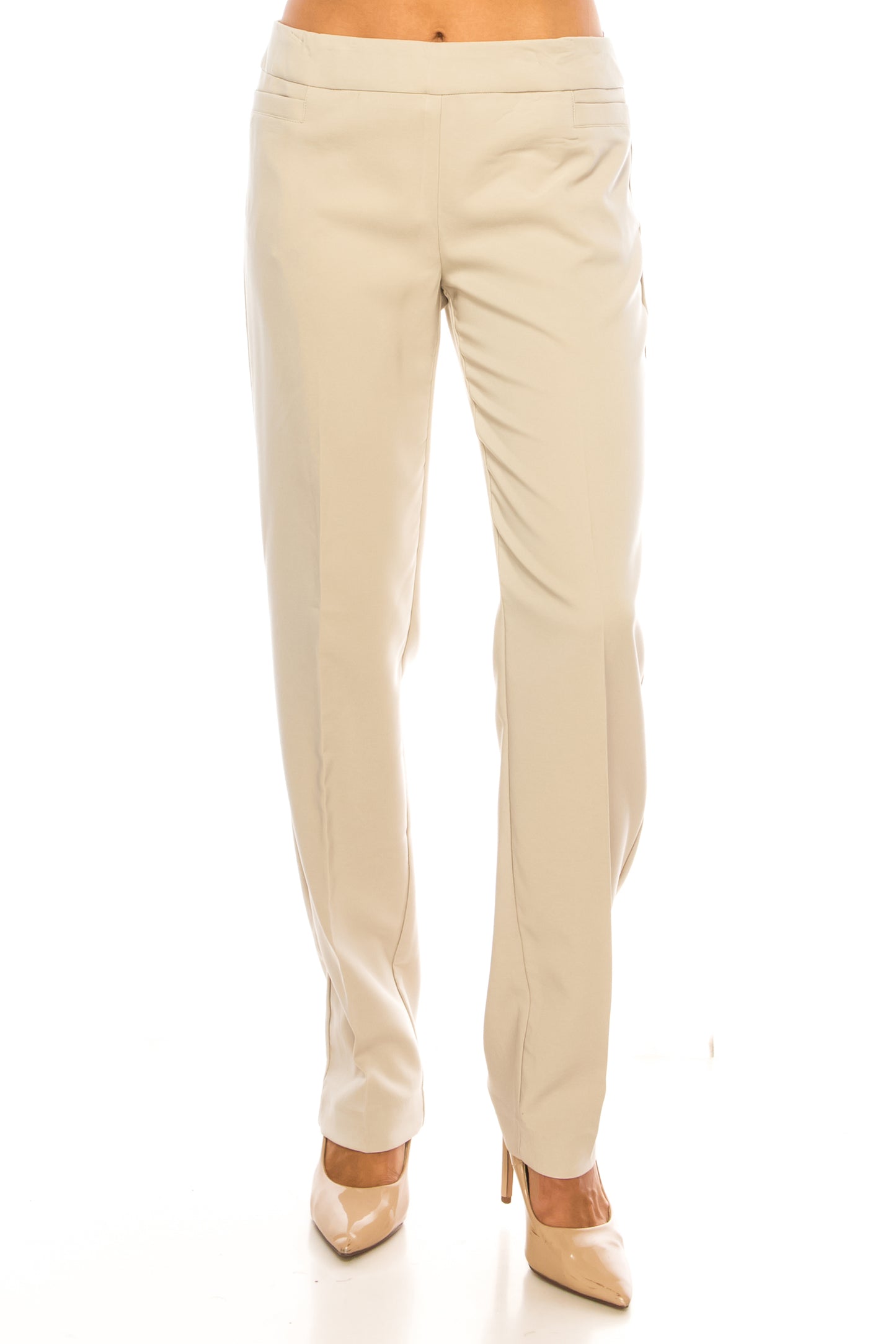 Zac & Rachel Straight Leg Pull-On Pants