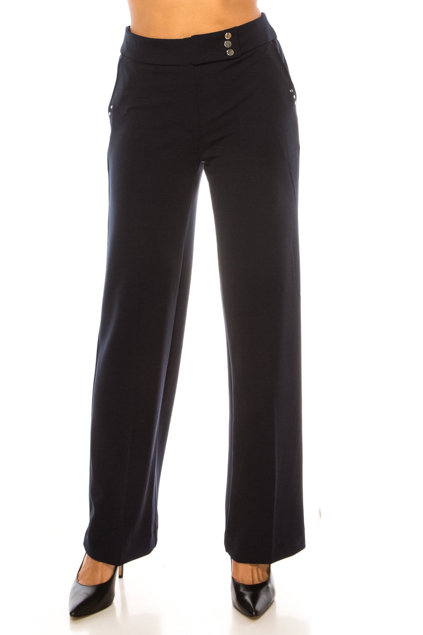 Zac & Rachel Straight Leg Pull-On Pants