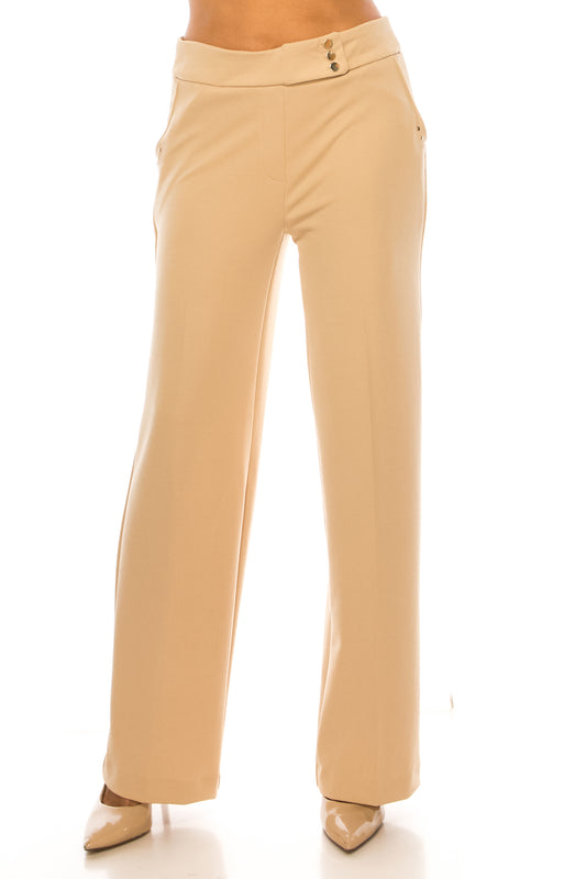 Zac & Rachel Straight Leg Pull-On Pants