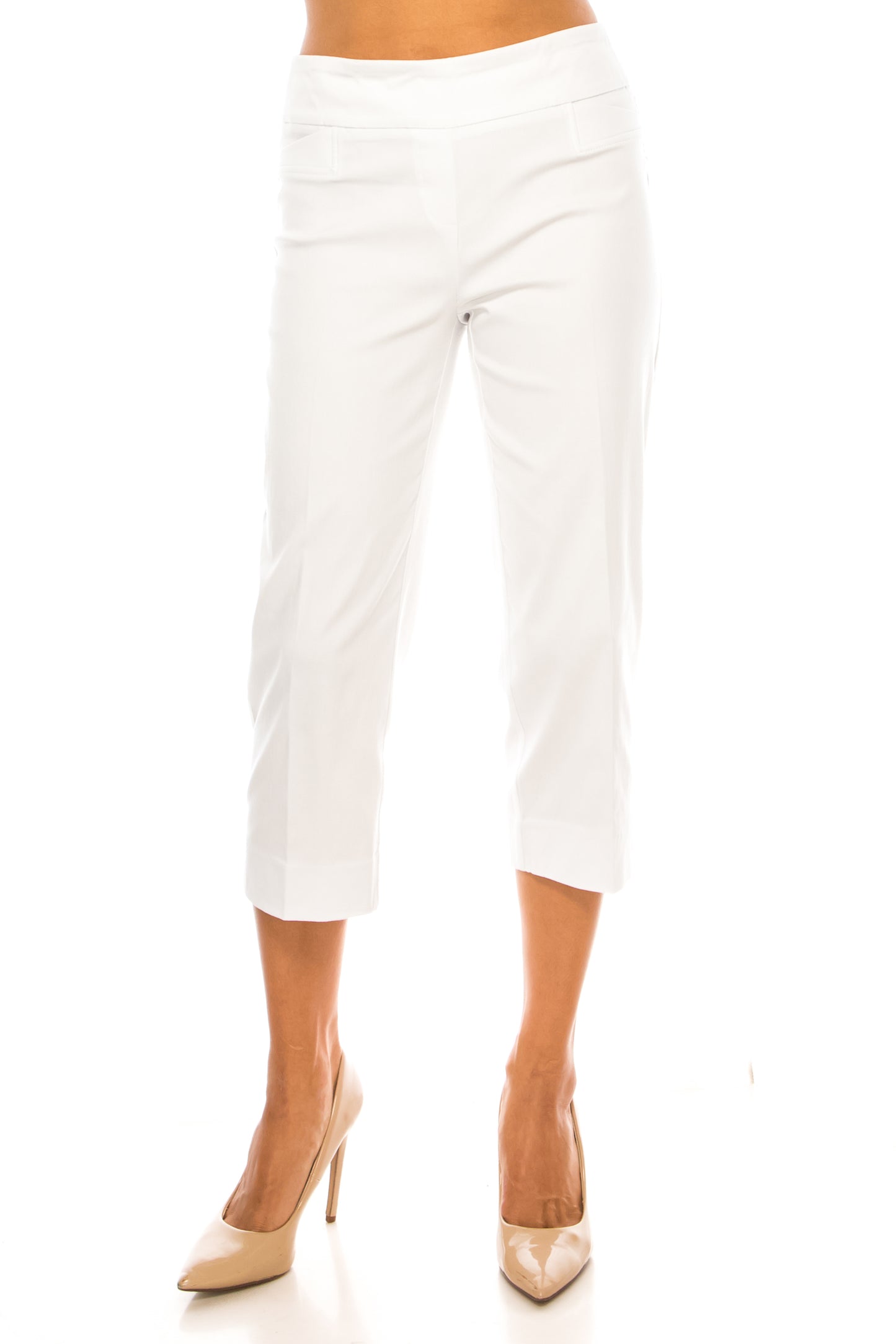 Zac & Rachel Ultimate Fit Faux-Pocket Capri Pants