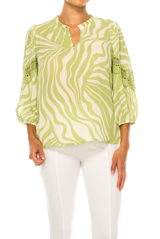 Zac & Rachel 3/4 Multi Print Swing Top