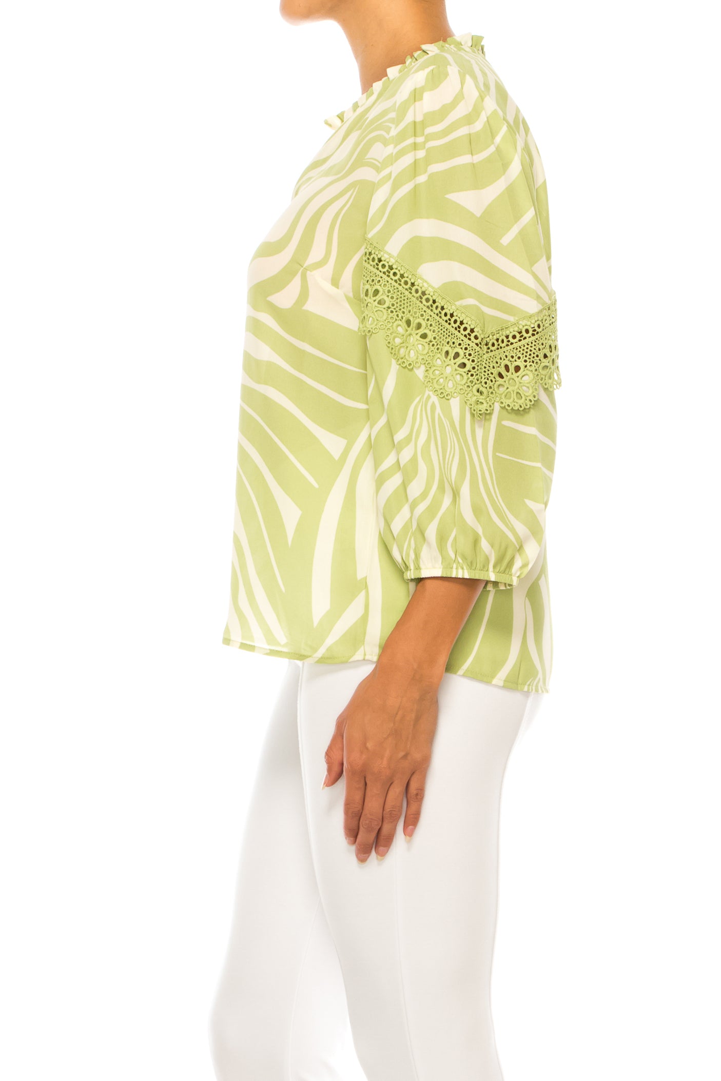 Zac & Rachel 3/4 Multi Print Swing Top