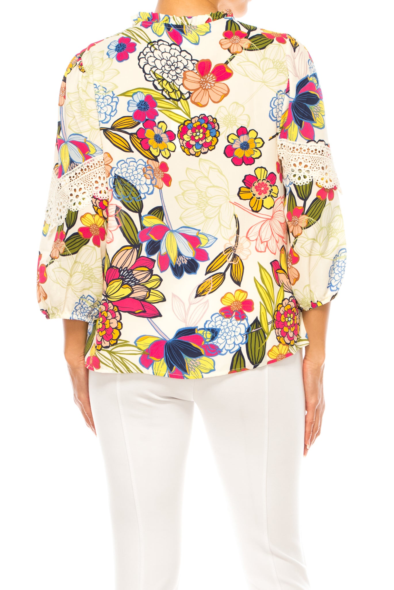 Zac & Rachel 3/4 Multi Print Swing Top