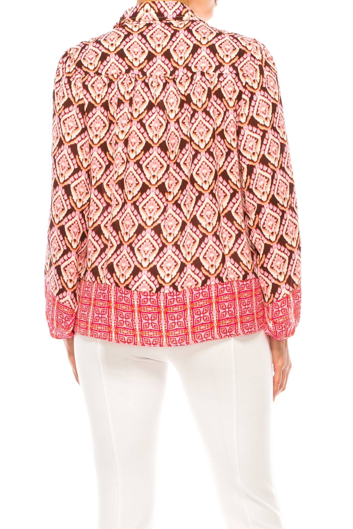 Zac & Rachel Printed Button Down Top