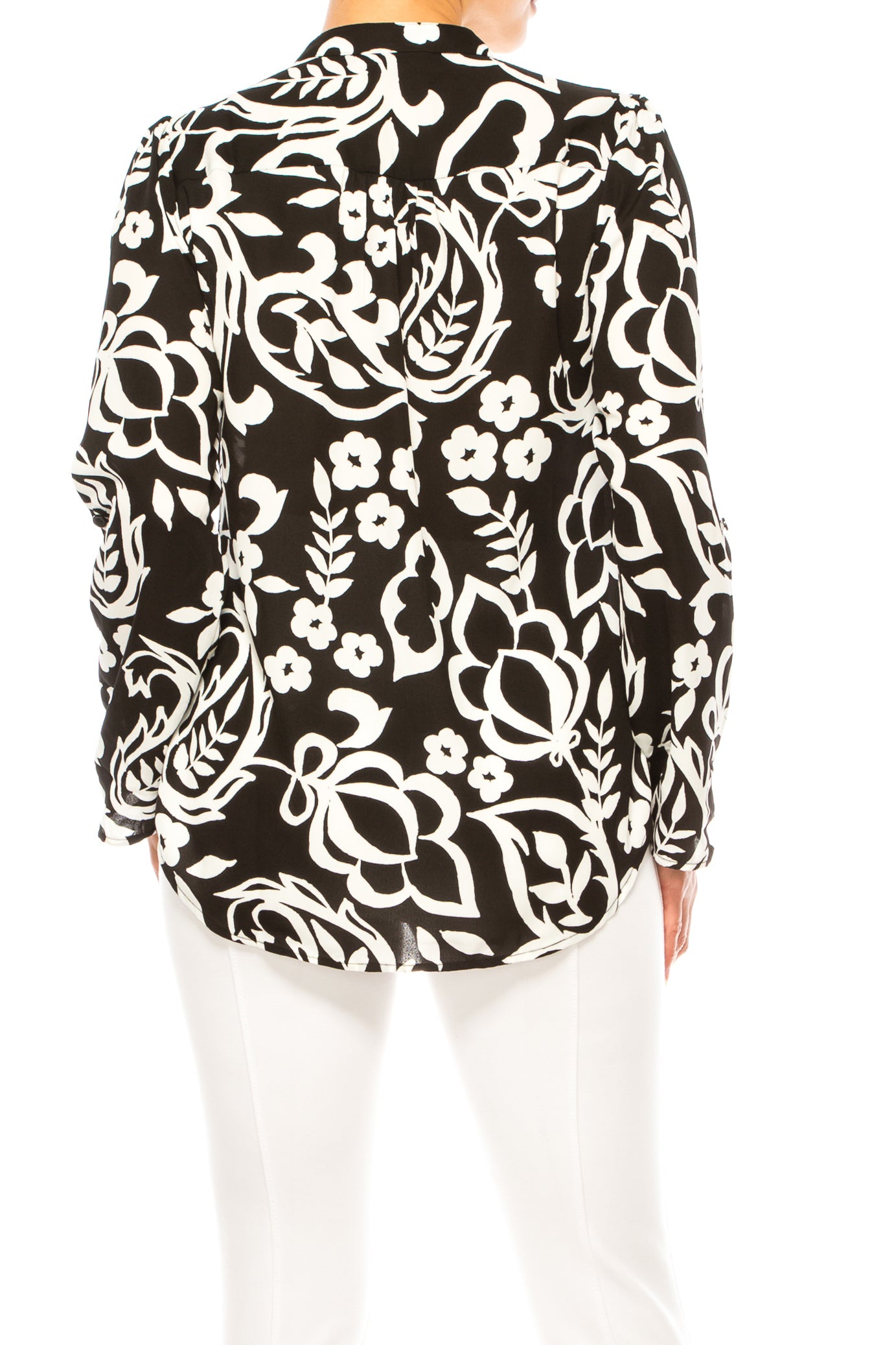 Zac & Rachel Multi Print Half Button Down Top