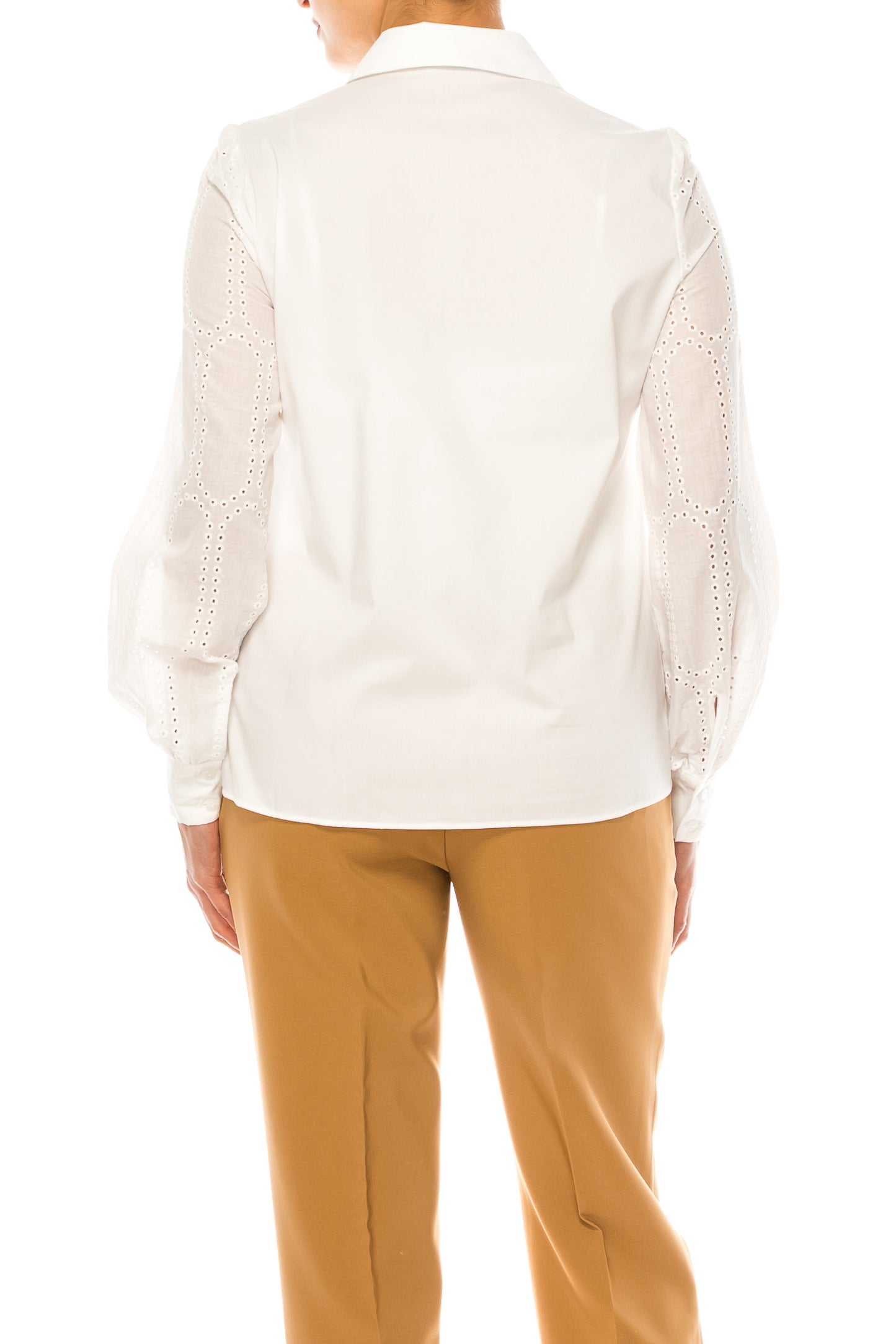 Zac & Rachel Eyelet Sleeve Button Down Shirt